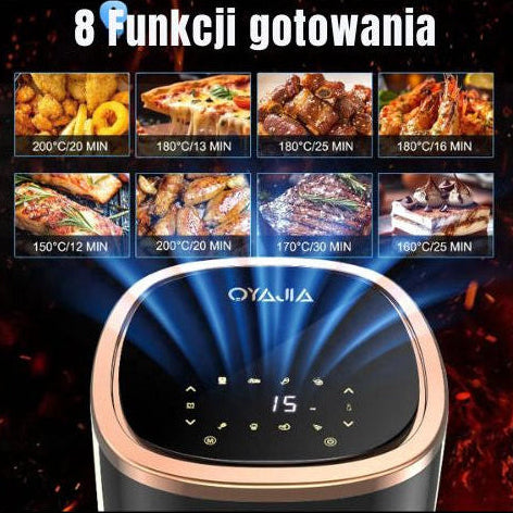 Air Fryer OYAJIA z  wyświetlaczem cyfrowym i funkcją timera