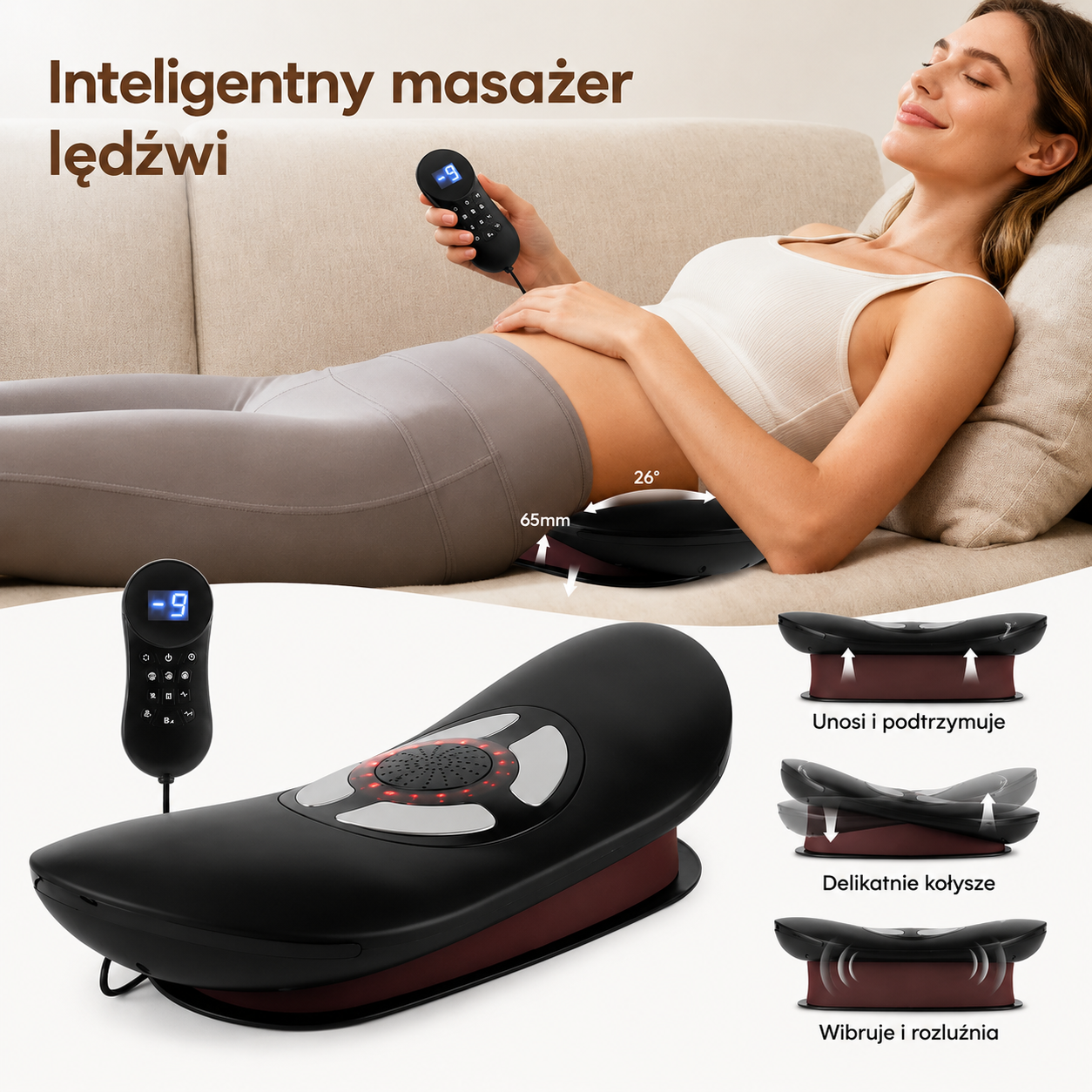 Elektryczne urządzenie do masażu pleców