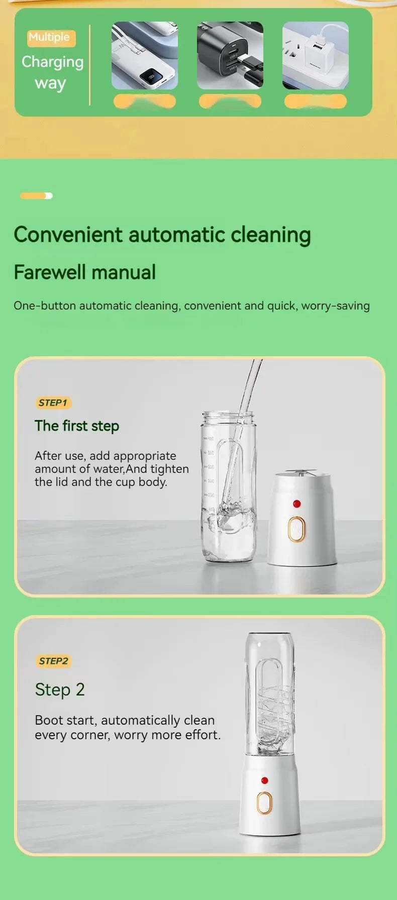 Przenośny blender Sokowirówka 450ml