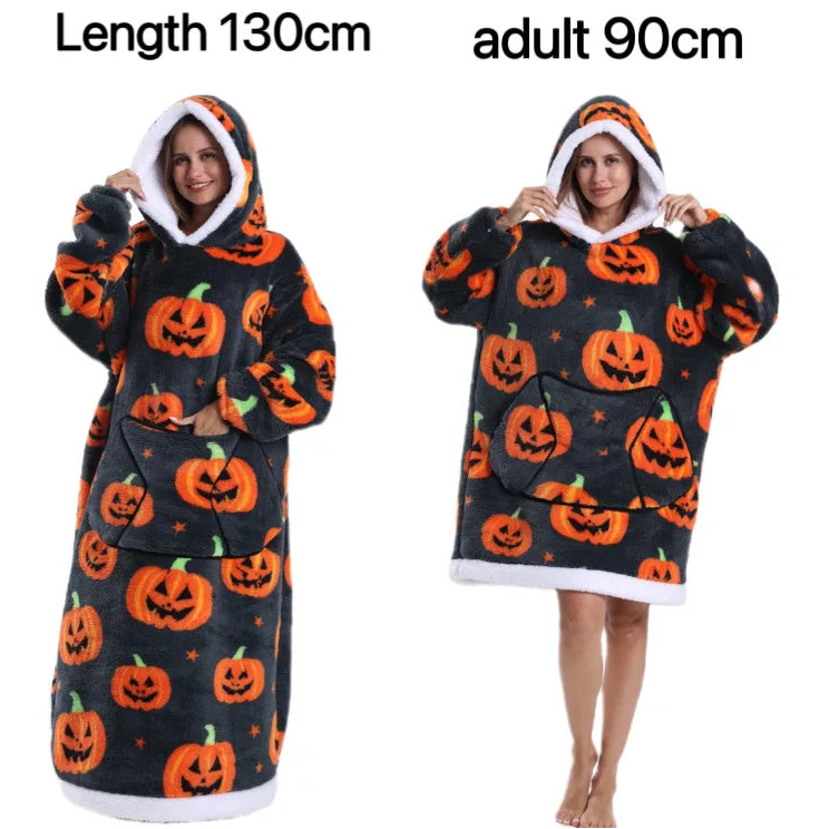 Pluszowy Szlafrok Z Kapturem