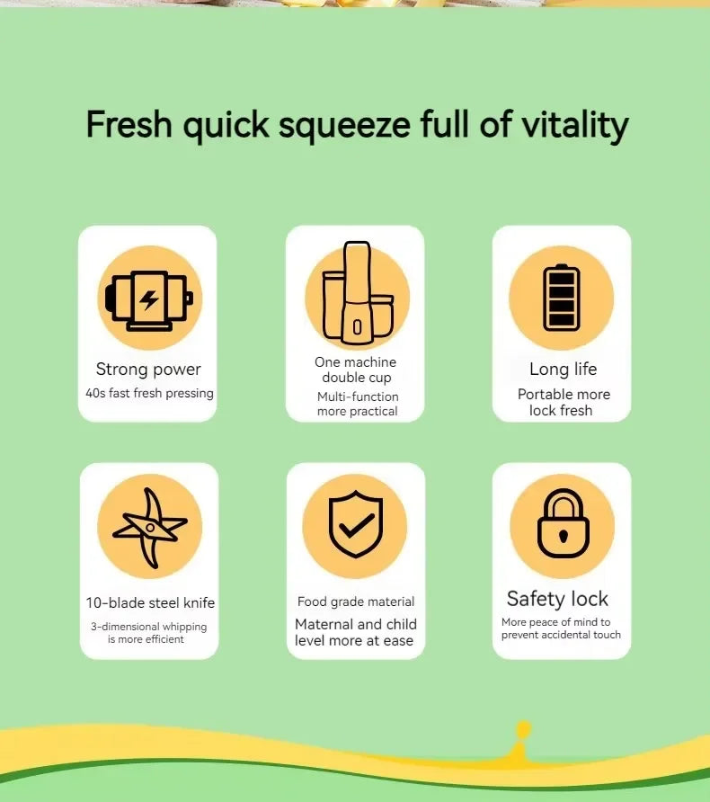 Przenośny blender Sokowirówka 450ml