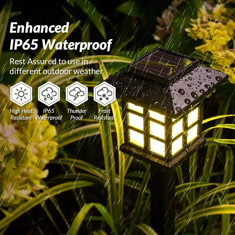 Wodoodporna lampa solarna do ogrodu