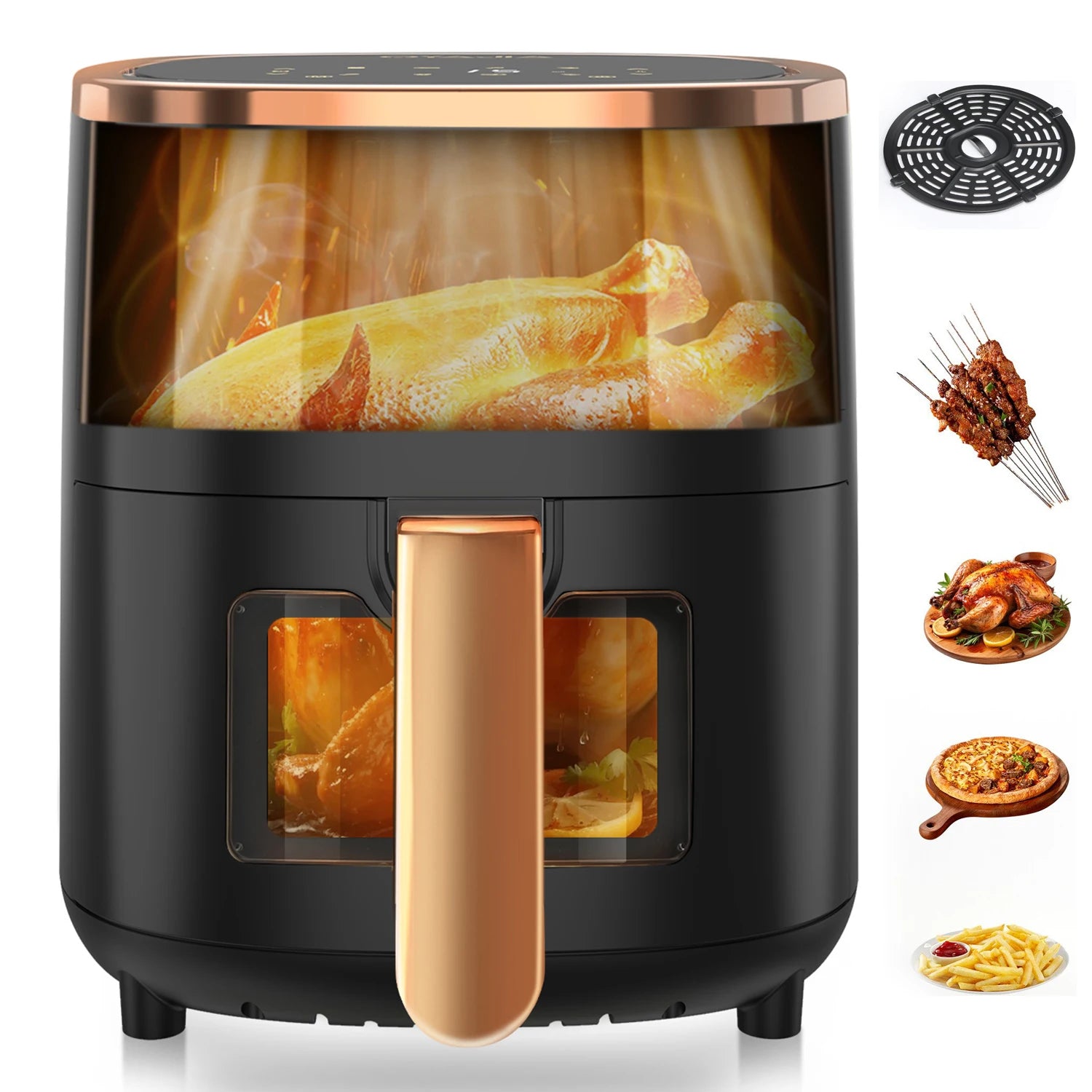 Air Fryer OYAJIA z  wyświetlaczem cyfrowym i funkcją timera