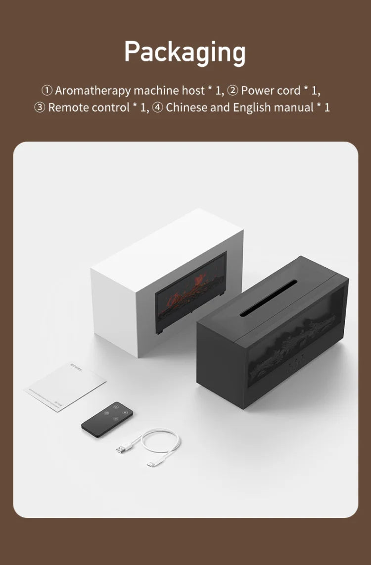 Dyfuzor zapachowy kominek elektryczny 3D Flame