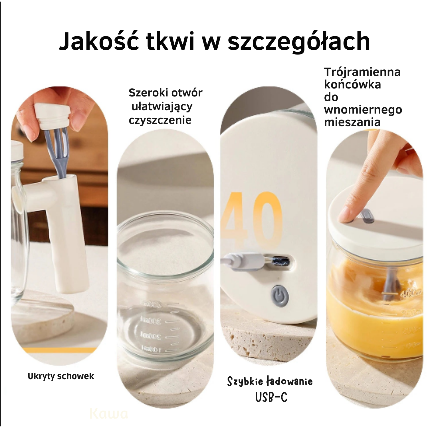 Elektryczny Kubek Mieszający z Funkcją Ładowania