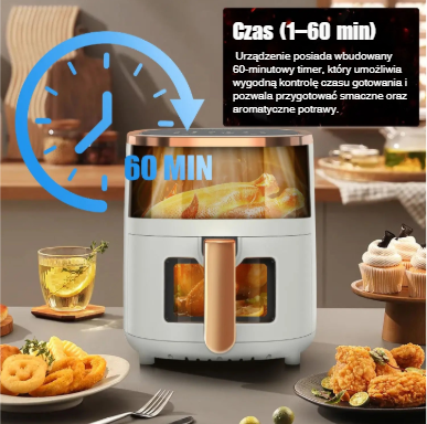 Air Fryer OYAJIA z  wyświetlaczem cyfrowym i funkcją timera