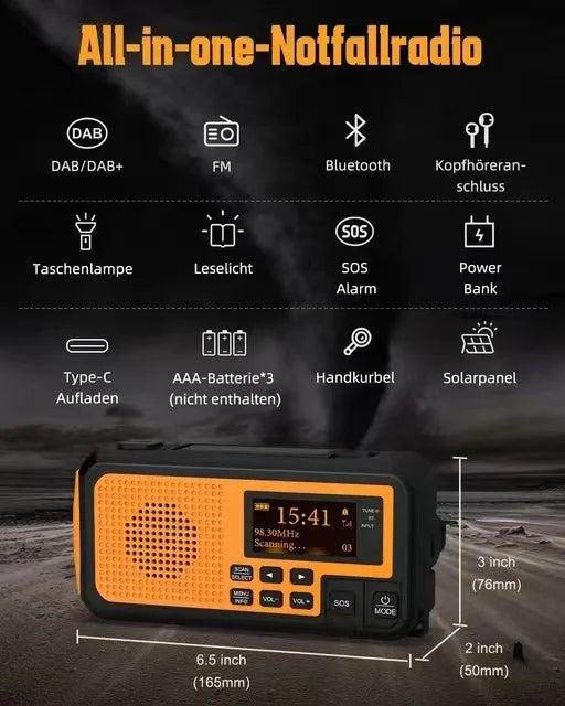 Radio Awaryjne Crank Power Plus