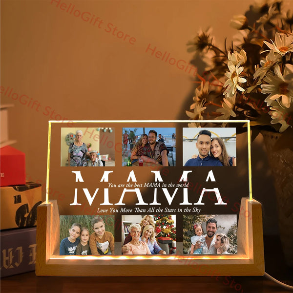 Lampa Foto LED Personalizowana Nocna